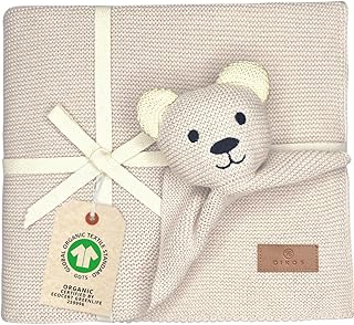 Sponsored You’re seeing this ad based on the product’s relevance to your search query.Learn more about this advertisement DIKOS Original Baby Blanket Cuddly Bear (Natural Beige) - Premium 2-in-1 Newborn Cuddly Blanket & Comforter - Made of Soft Knitted Organic Cotton (GOTS/Oeko-Tex) - Beautiful Baby Gift for Birth Patchwork