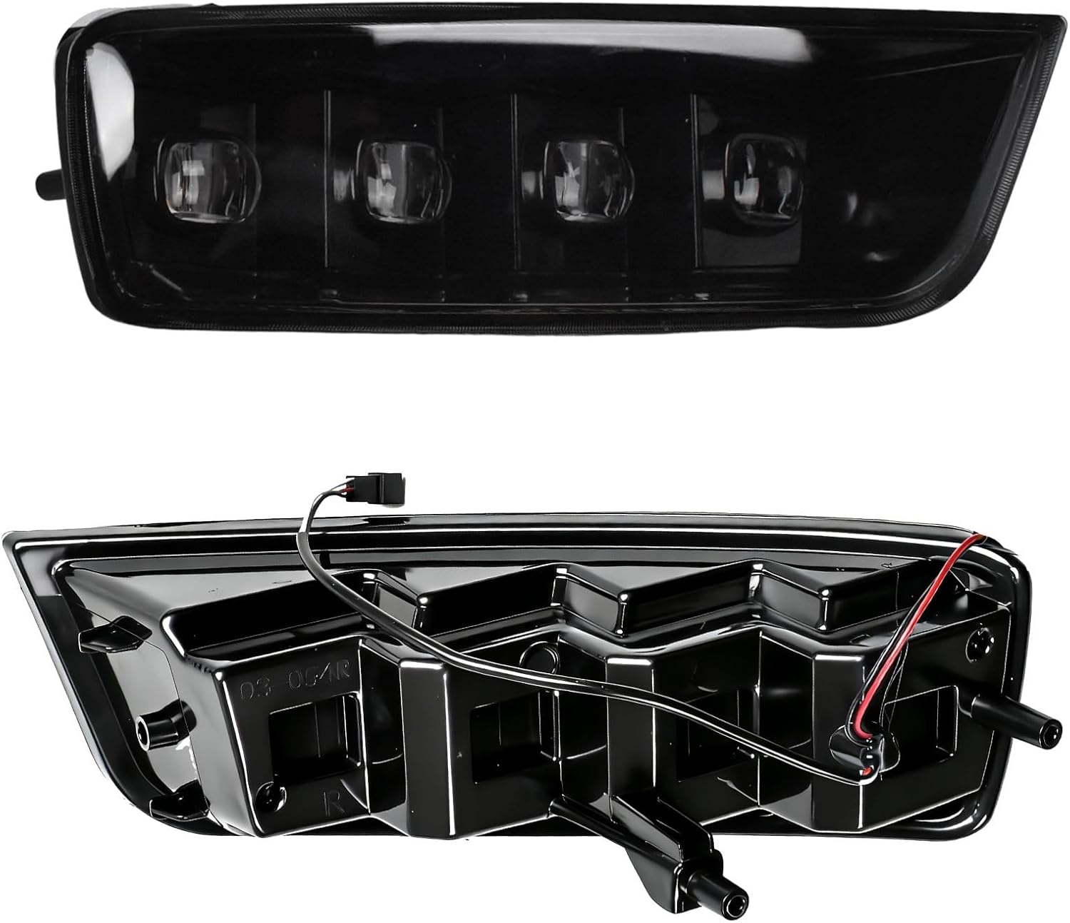 LED Fog Light DRL Kit with Amber Sequential Turn Signal Front Bumper Lamp Assembly Compatible with Toyota 4Runner 2003 2004 2005, 81220-35040 81210-35060 2PCS
