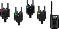 New Direction Tackle N1 4+1 Vezeték Nélküli Kapásjelző Szett | USB Tölthető | Okostelefonos Vezérlés | Kijelzős Vevőegység | 5 LED Szín 1