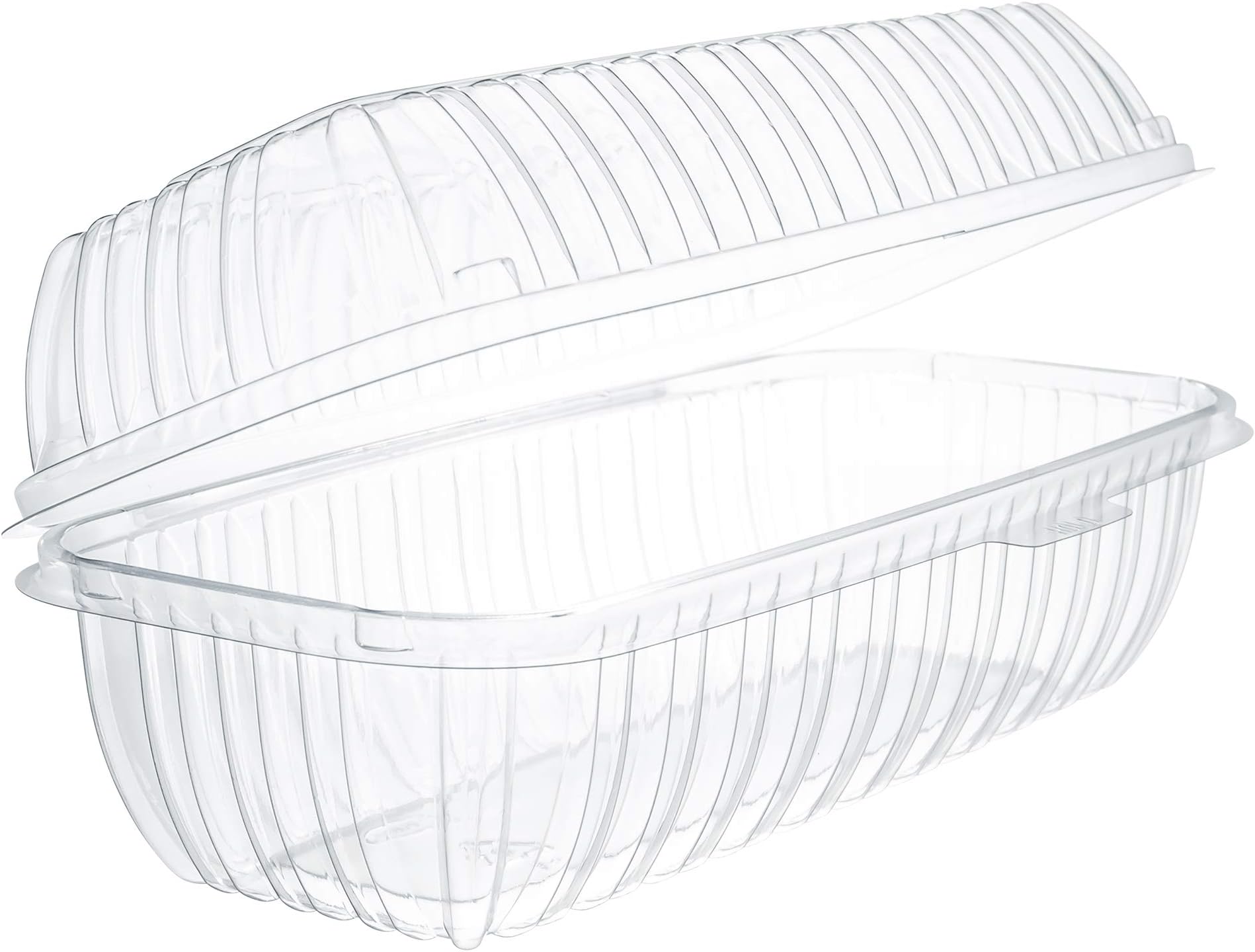 Dart C99HT1 OPS Hoagie Clear Hinged Container, 9.9 X 5.1 in (Case of 200)