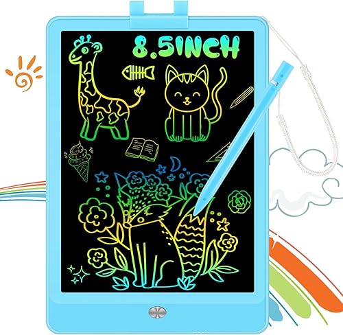 Tableta de escritura LCD con lápiz capacitivo, tablero de dibujo reutilizable de 8.5 pulgadas borrable, regalo educativo de Navidad y cumpleaños