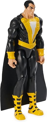 Miniatura 4 de DC Comics, figura de acción de Black Adam con capa, de 12 pulgadas, fácil de posar, juguetes coleccionables de superhéroes para niños y niñas, de 3