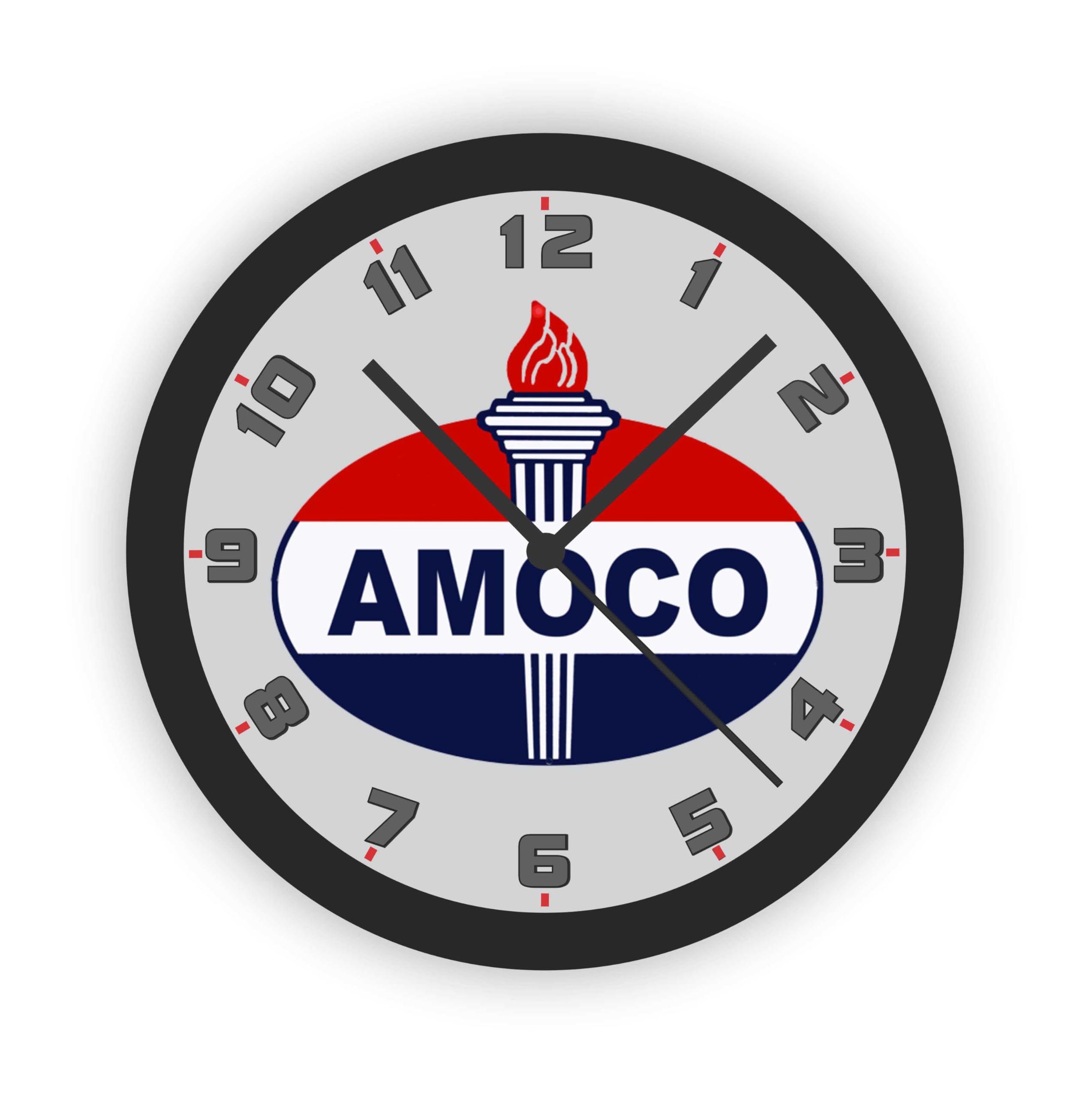 Amoco Gasoline Logo Vintage Style Wall Clock