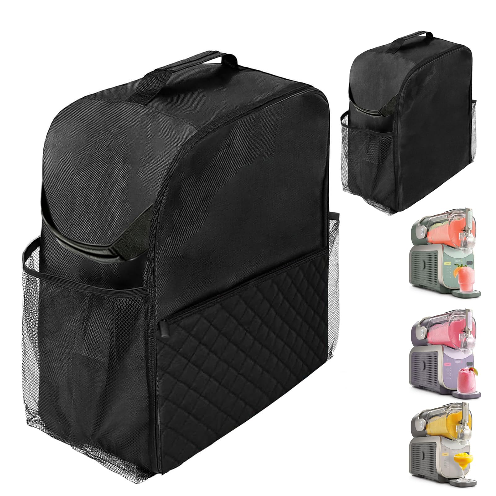 Slushie Machine Copertura antipolvere per Ninja SLUSHi XL 3,7 L Frozen, copertura protettiva impermeabile in nylon trapuntato, design pieghevole da appendere per Ninja Slushie XL FS601UK