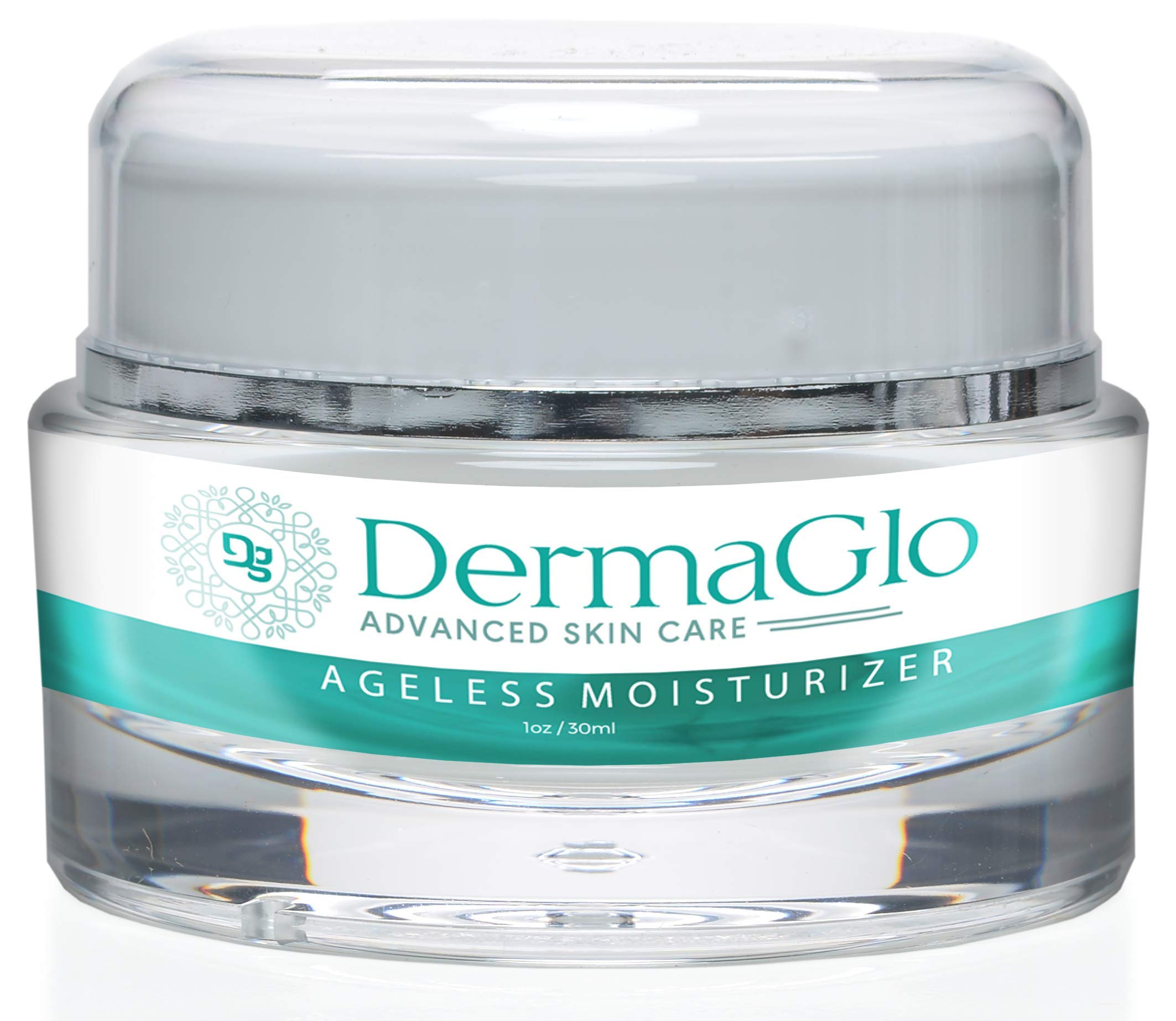 DermaGlo- Advanced Skincare- Ageless Moisturizer- Deeply Hydrate Day & Night Facial Moisturizer- Minimize Wrinkles and Aging 1oz/30ml