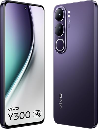 Vivo Y300 5G (Phantom Purple, 8GB RAM, 256GB Storage) with No Cost EMI/Additional Exchange Offers