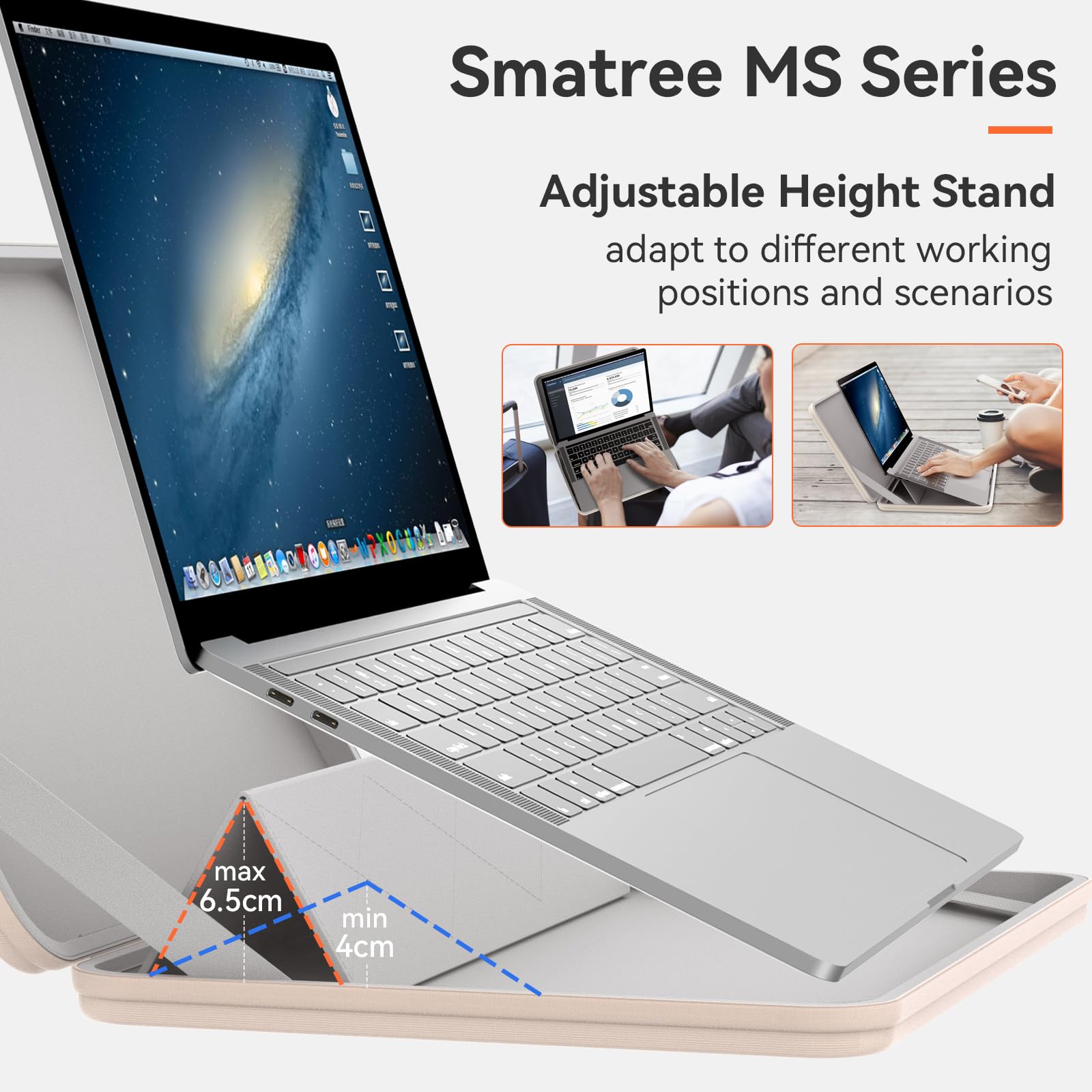 Smatree MS26TW Twardy pokrowiec ochronny na laptopa 33.0 cm, kompatybilny z Apple MacBook Neo A18 Pro A3404, Lenovo ThinkPad X1 Nano Gen 3/Thinkbook 13x Gen 4, do Microsoft Surface Laptop 2025, biały