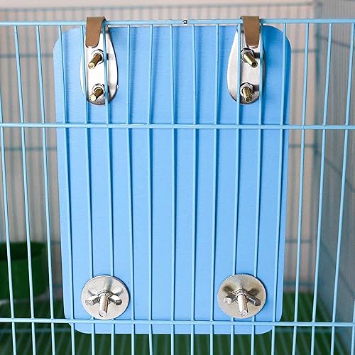 7" Bird Mirror with Rope Perch Bird Toys Swing — alternate angle