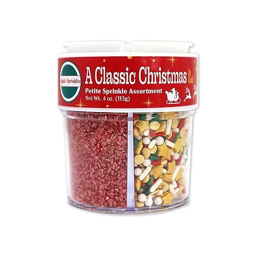 Miniatura 223 de Mystic Sprinkles Surtidos de 4 celdas (una Navidad clásica en plata, pequeña)