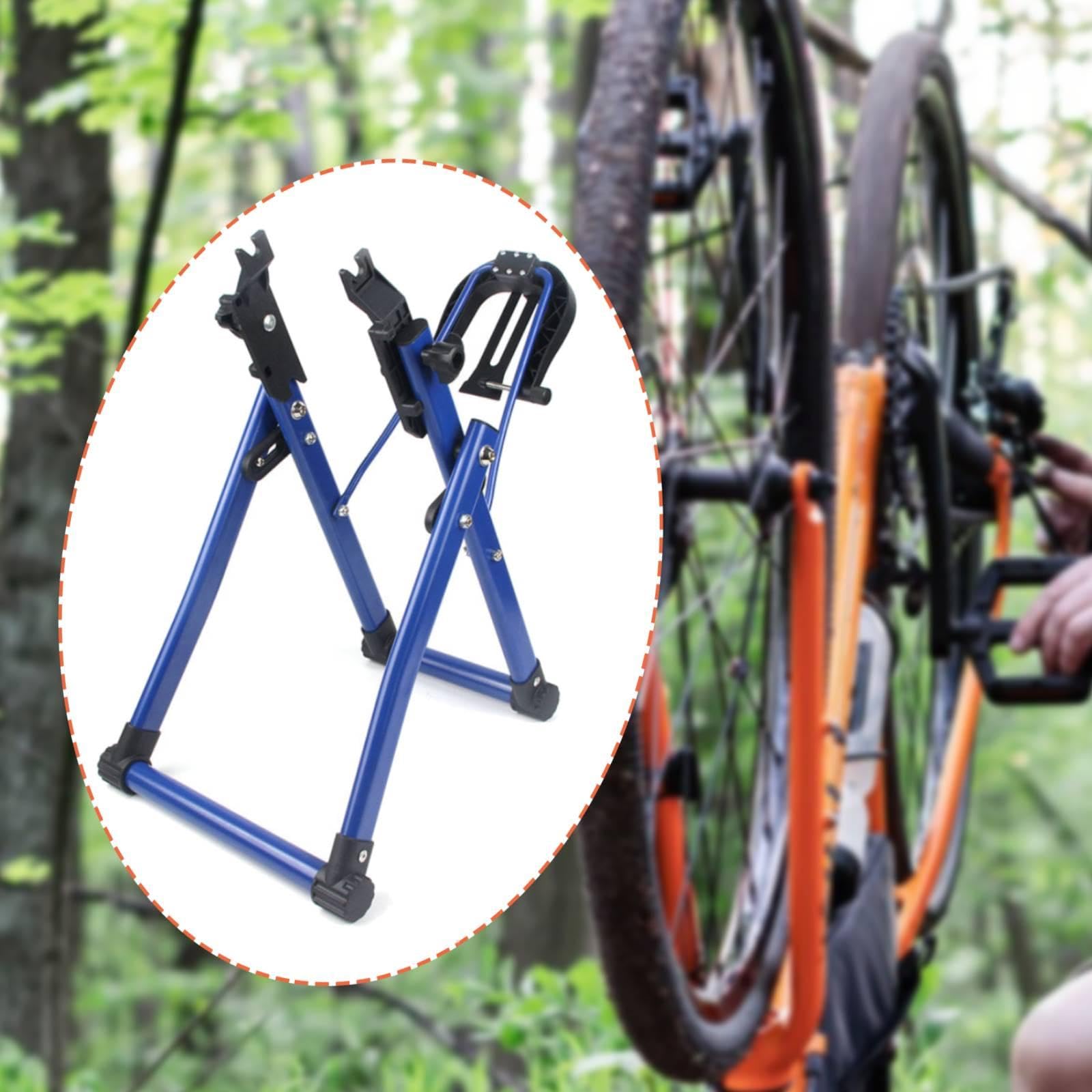 Klappbarer Fahrrad Zentrierständer mit Ablagefach – Professionelles Fahrradwerkzeug – Zuverlässiger, Tragbarer Reparatur Zentrierständer