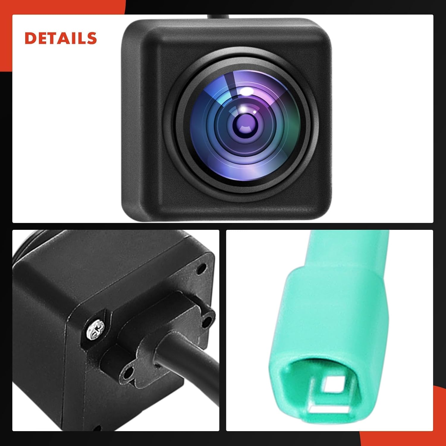 A-Premium Park Assist Camera Rear View Backup Reverse Camera Compatible with Select Chevrolet & GMC & Buick & Cadillac Models - Equinox, Traverse, Terrain, Acadia, Enclave, Escalade, CTS, XT5, Bolt EV