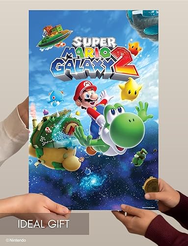 Miniatura 5 de Pyramid America Super Mario Poster - Mario Bros Galaxy - 11 x 17 Poster Print Wall Art, Ideal for Home Decor, Room Decor & Living Room Decor