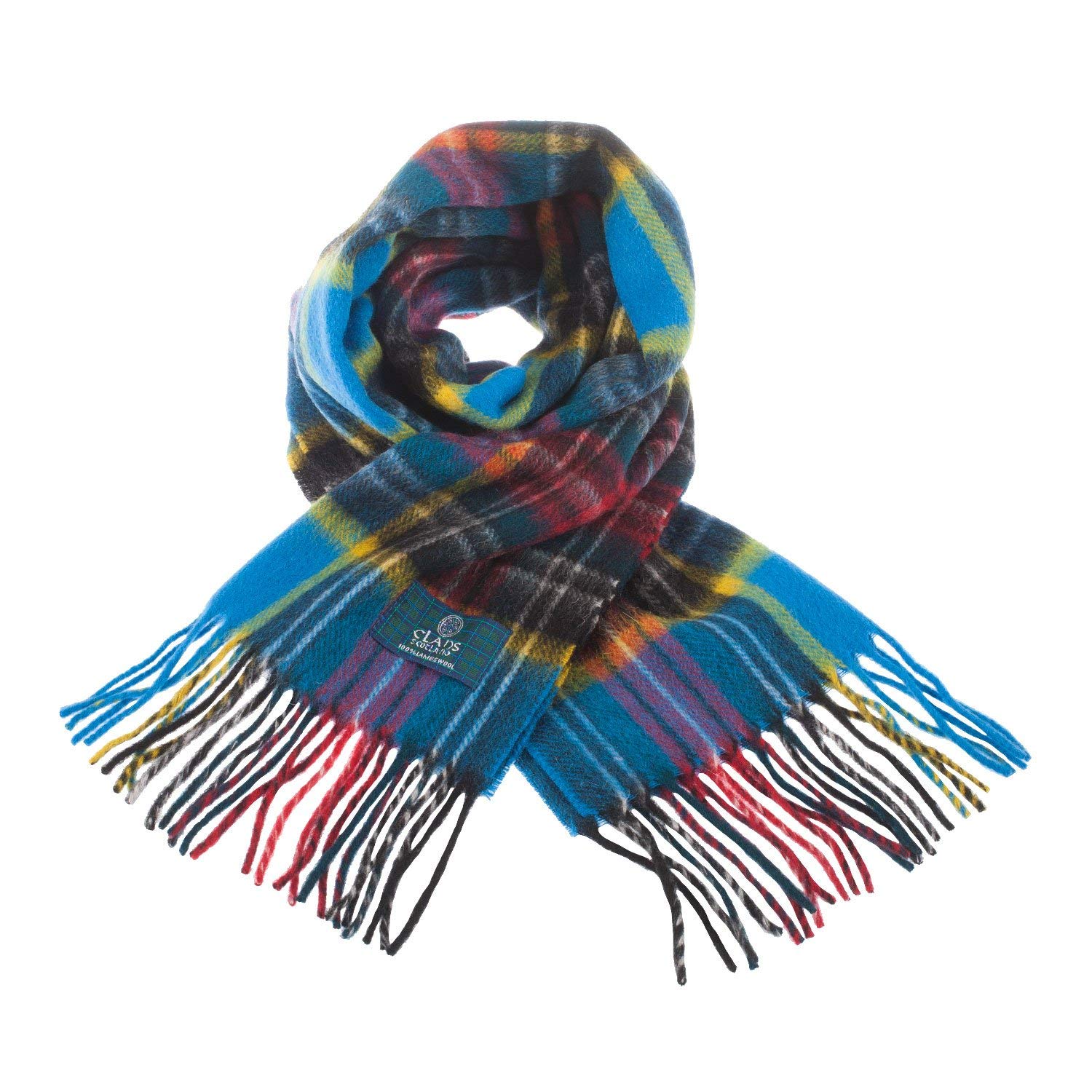 Clans Of Scotland Pure New Wool Scottish Tartan Scarf Macbeth (One Size)