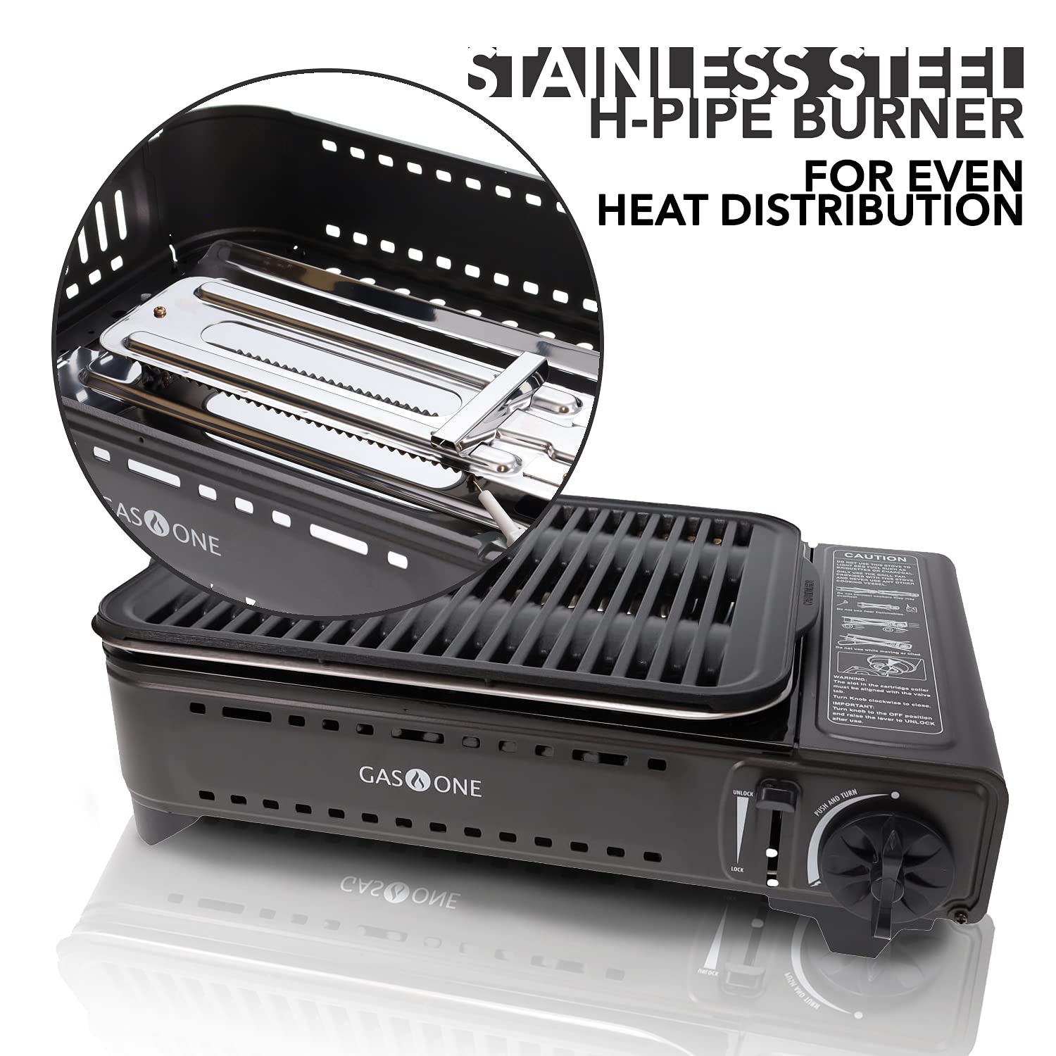 Buy GasOne Propane or Butane Grill Stove GS2400P Dual Fuel Portable