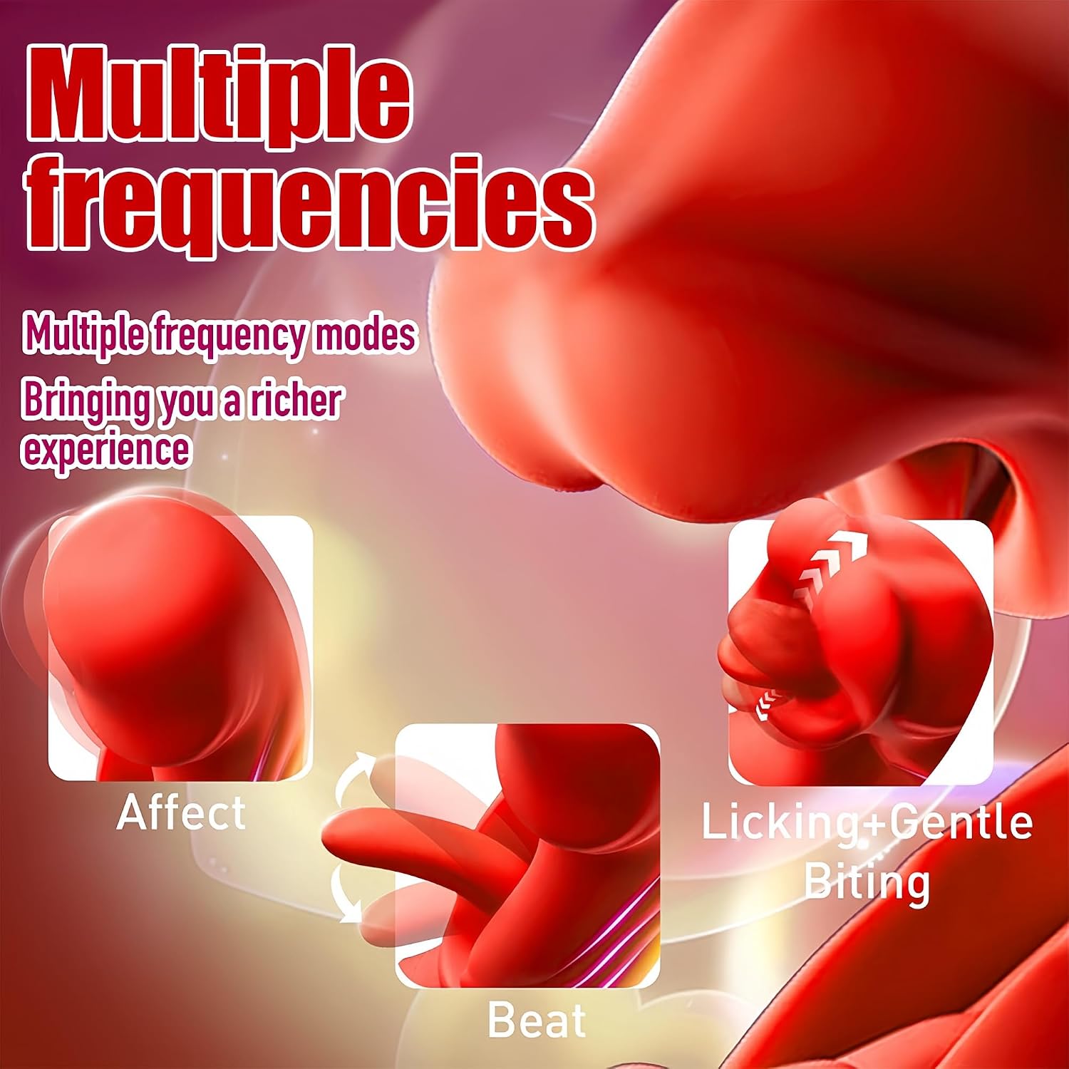 New Upgrade 21 Modes Massager, Massage for Body Leg Hand Red image 3