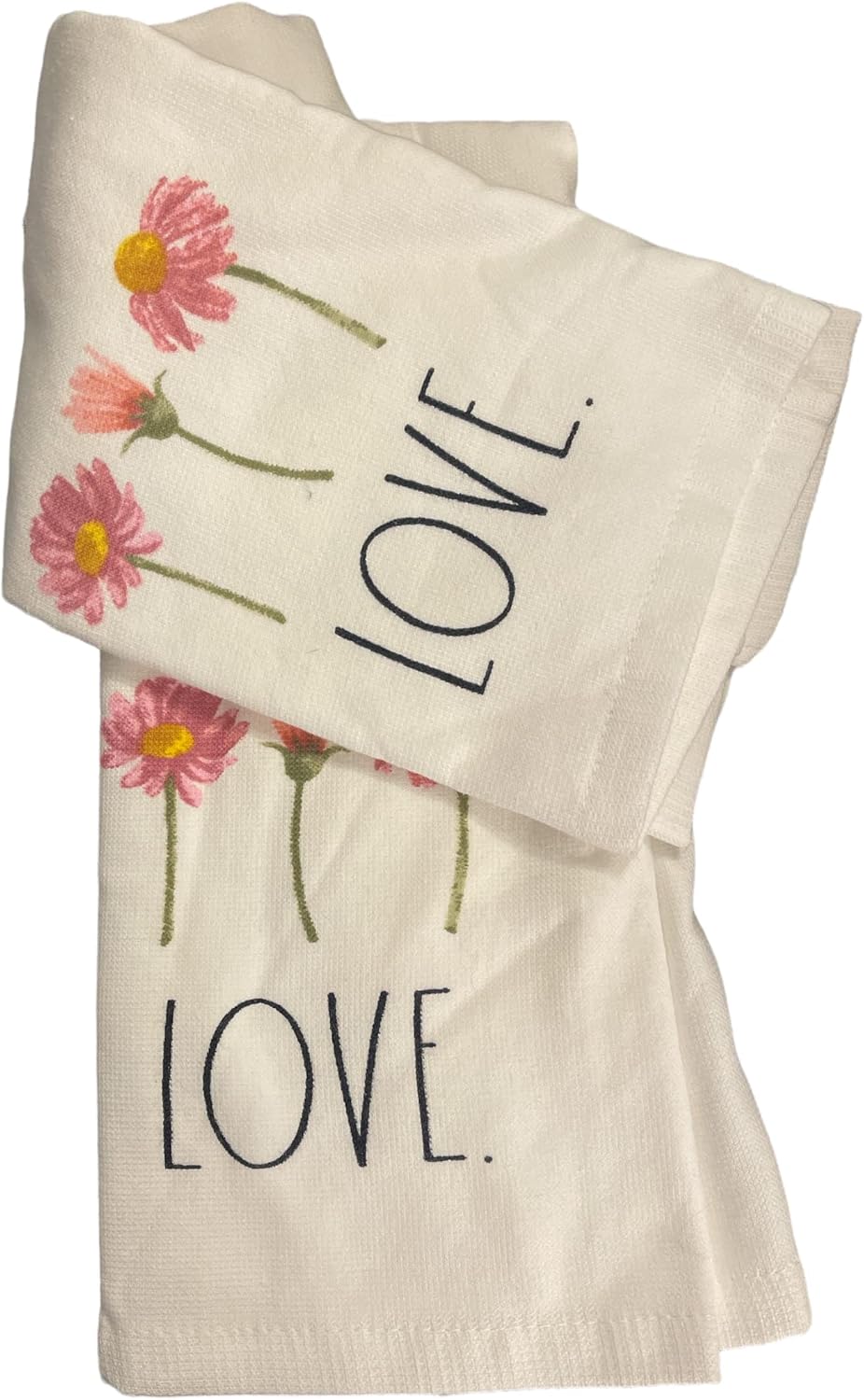 (BF Kitchen Hand / Dish Towel Set - Love ( with Flowers )