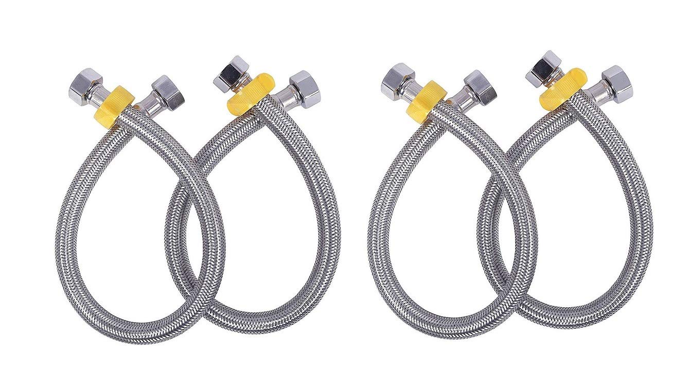 JAGGER Stainless Steel Connection Pipes - Pack of 2 -2