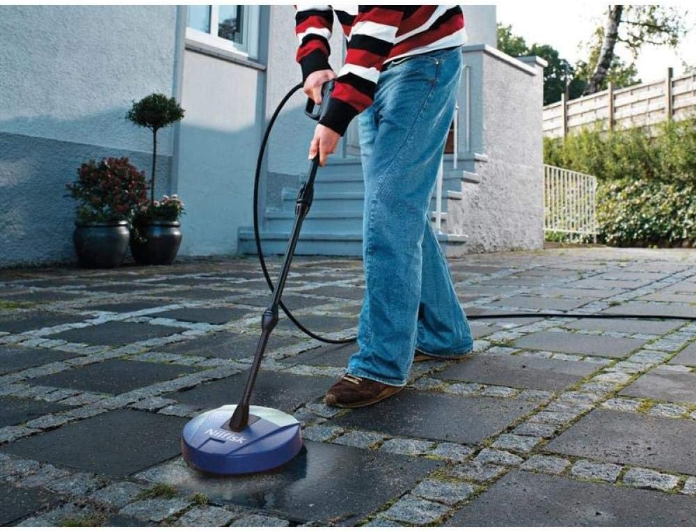 Nilfisk Compact Patio Cleaner Pressure Washer Attachment – Compatible with Nilfisk Pressure Washers – Ideal for Decking, Brick, Stone, Tile, Concrete and More