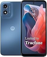 Tracfone Motorola Moto G Play 2024 Locked Phone: 64GB, 4GB RAM, 50MP Camera, 5000mAh Battery, 6.5in 90Hz Display + 1-Year Service