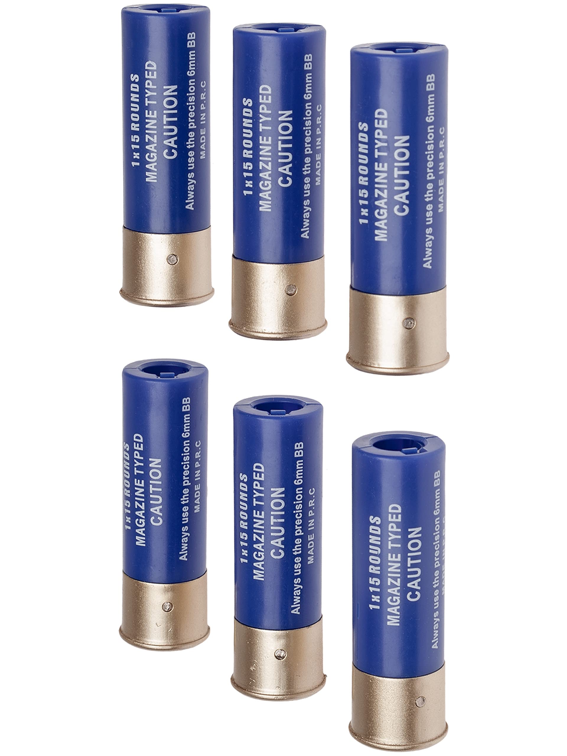 Nuprol 15 Rounds Shotgun Shells 6-Pieces, Blue