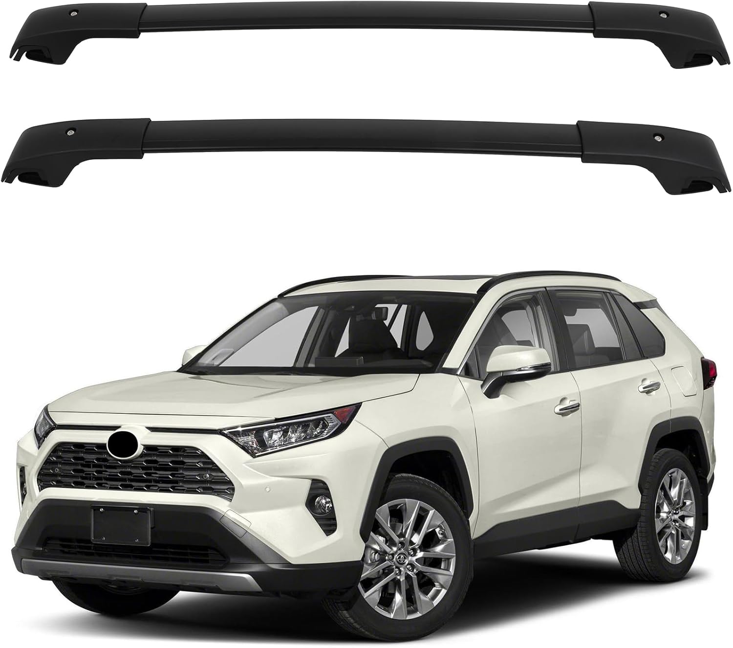 SCITOO 165LBS Roof Rack Cross Bars Fit For Toyota RAV4 2014-2019 Cargo Crossbar Black