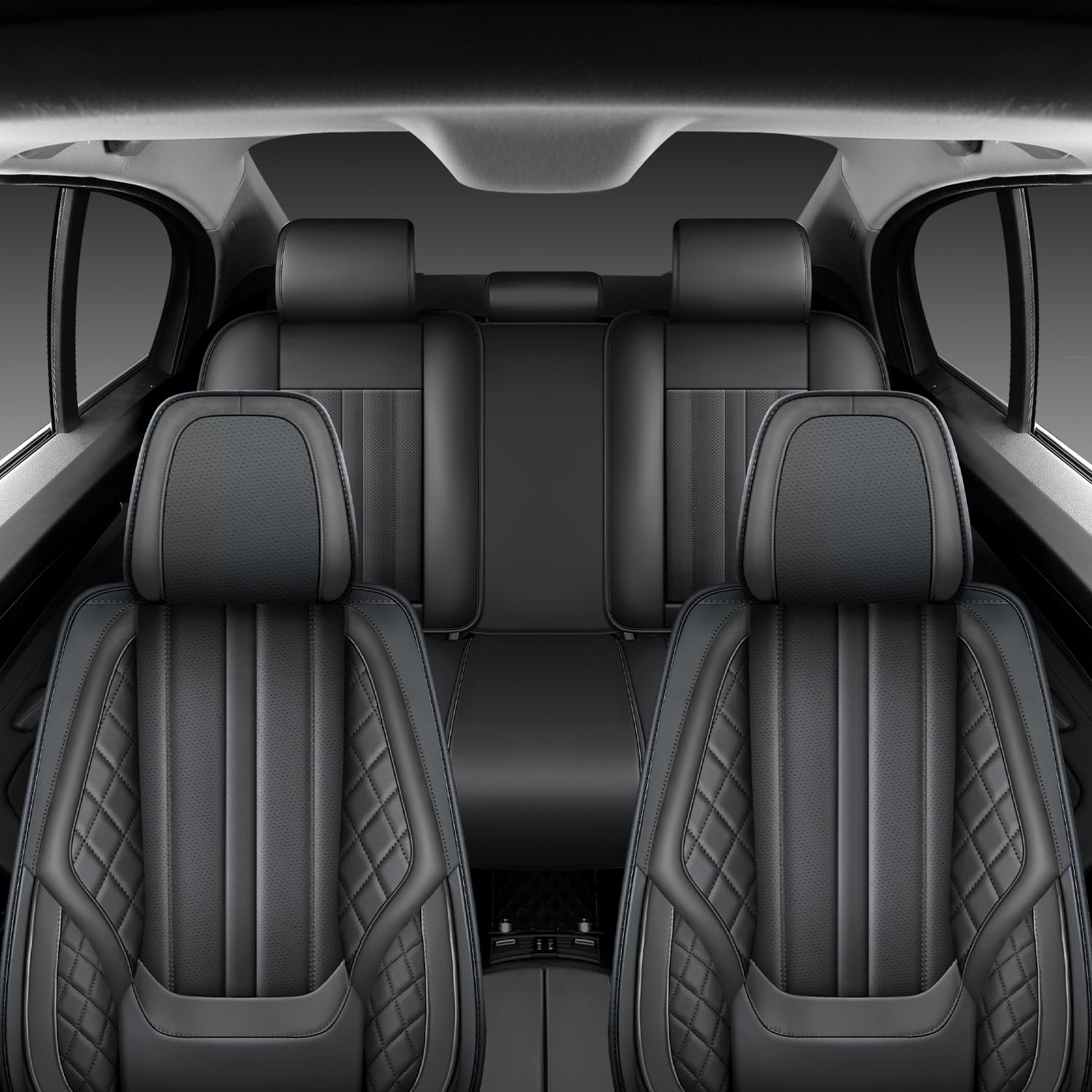 Car Seat Covers for Toyota Corolla Cross 2021-2025 Waterproof Nappa Leather Seat Covers Full Set Breathable Comfortable Automotive — view 4