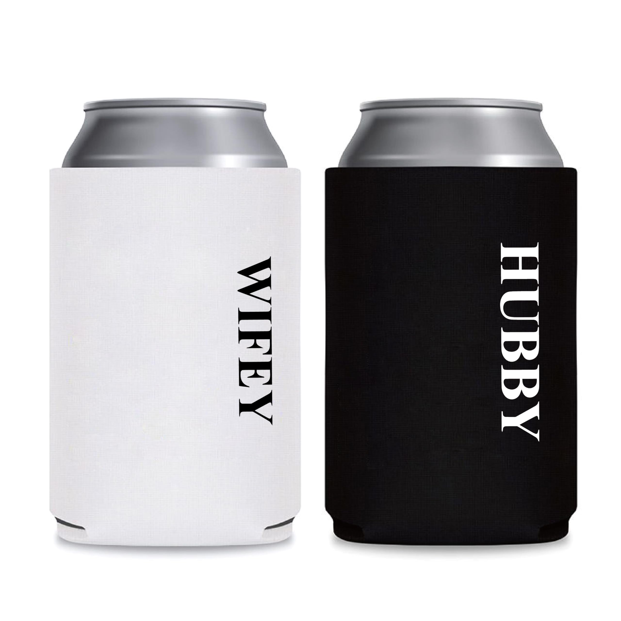 Mr & Mrs Wedding Gift Set - Bride Groom Baseball Caps With Beer Bottle Coolers
