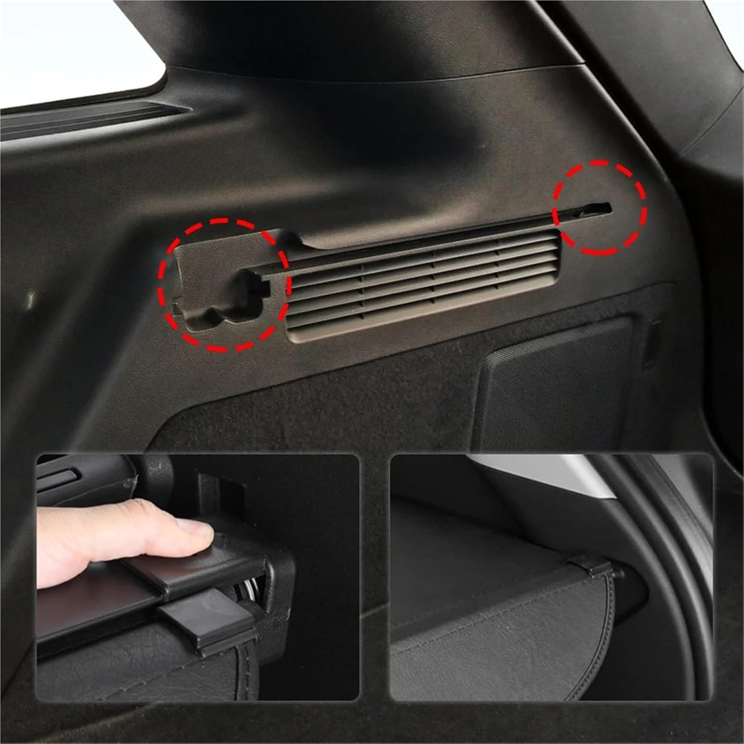 for Lincoln MKX Retractable Trunk Cargo Cover Parcel Rack Shield Privacy Auto Accessories(Carbon Fiber)