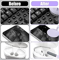 Vista 5 de Kit limpiador de pantalla de teléfono portátil, spray de limpieza con cepillo para teclado de computadora para iPhone, AirPods, Macbook iPad