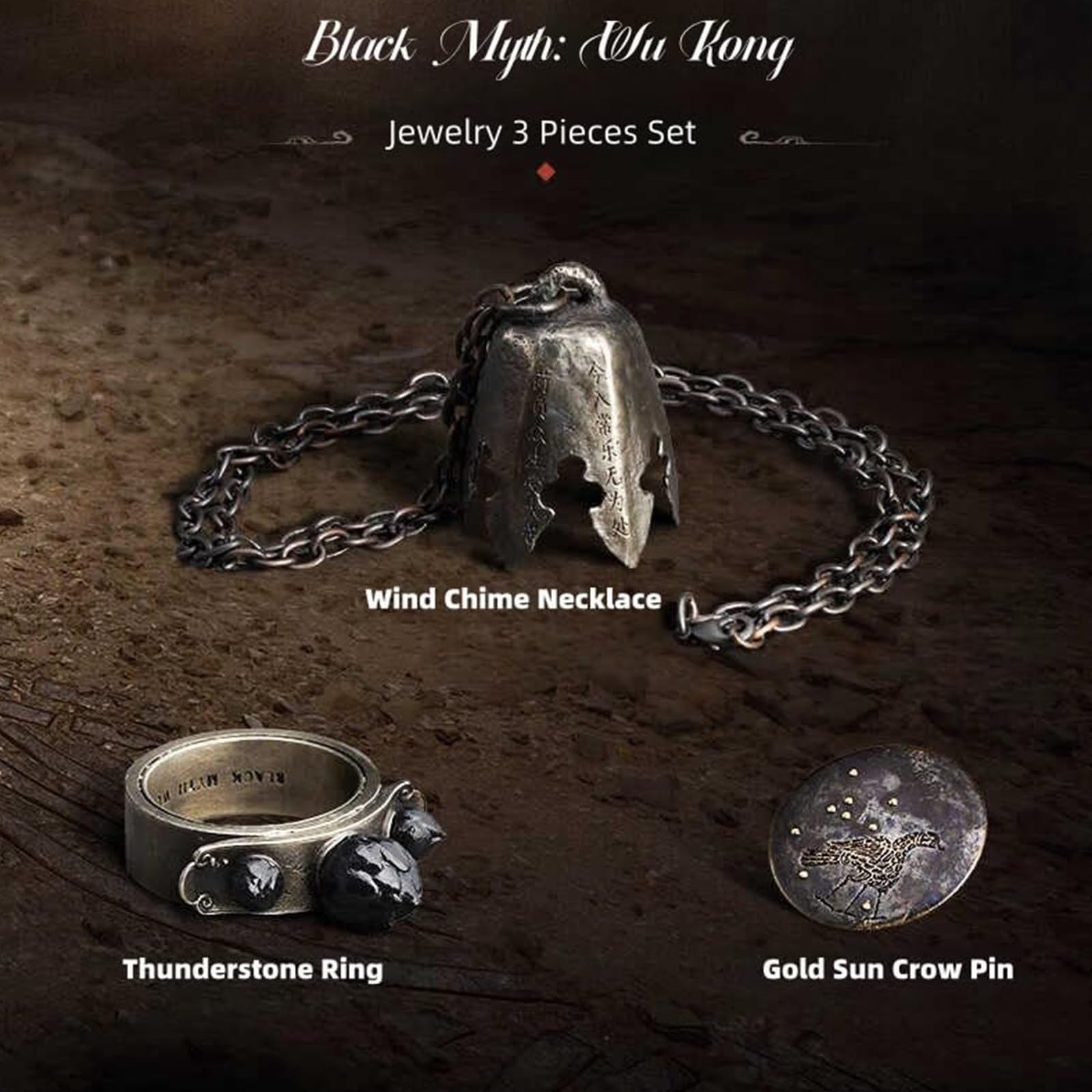 cenryusa 4Pcs/Set Monkey King Set Black Myth Sun Wukong Game Props