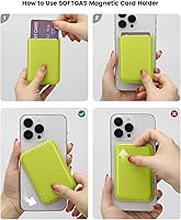 Vista 69 de Soporte magnético para tarjeta magnética para Apple Magsafe iPhone 14 Pro Max/14 Plus/14 Pro/14, 13 Max/13 Pro/13, 12 Max/12 Pro/12, accesorio