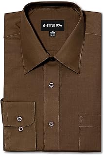 brown button down shirt