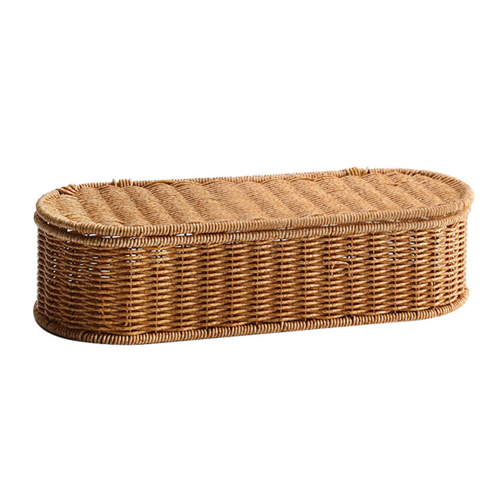 Handcraft Rattan Storage Basket Designs for Cabinets Adds Elegant Elegant to Any Room Solution Oval Bin