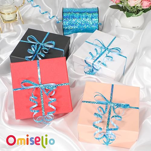 Miniatura 43 de Cinta rizadora morada – Cinta rizadora metálica brillante de 500 yardas para envolver regalos, globos, Halloween y fiestas de cumpleaños Cinta morada