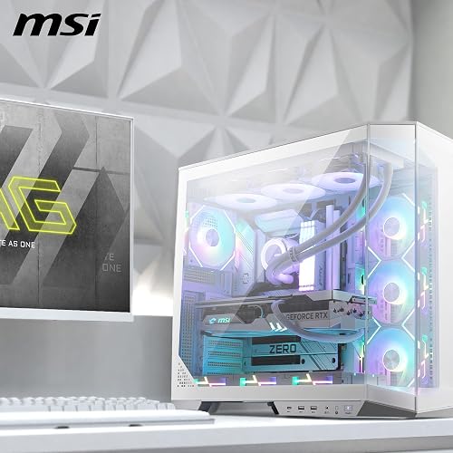MSI MAG PANO 100L PZ White Boîtier PC Gaming ATX, Micro-ATX et Mini-ITX - 8