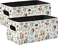 Vista 11 de Kcldeci Cestas de almacenamiento de bandera estadounidense y dólares para estantes, cajas de almacenamiento decorativas para sala de estar, oficina