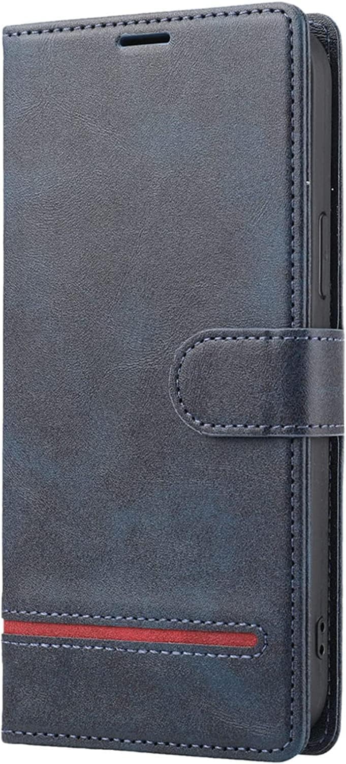 Case for iPhone 14/14 Pro/14 Pro Max/14 Max, Leather Wallet Flip Cover Anti-Fingerprint Anti-Fall Case with Kickstand and Card Slot Protective Cover (Color : Gold, Size : 14 Max 6.7")