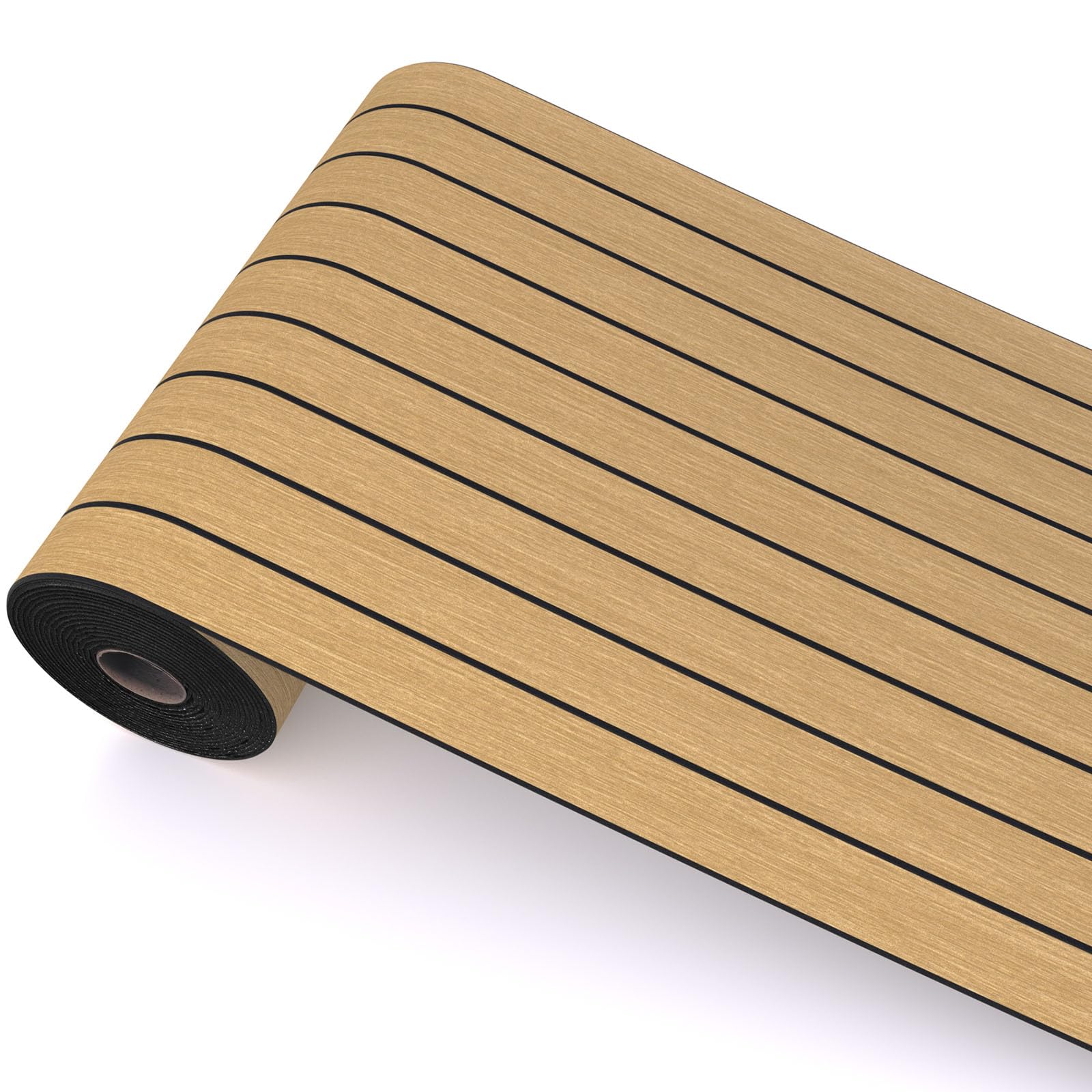 Peel and Stick Wood Slat Wall Panels, Yellow Wood, 118 x 15.7 in 15.7" x 118" Yellow Wood Grain