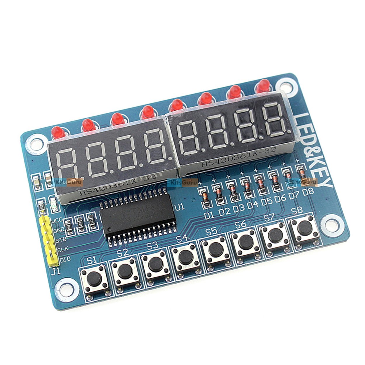 TM1638 Eight 8 - Bit LED Digital Tube Display Module 8 Keys Seven Segment KG430 (B01N41QA8Y) Amazon Price History, Amazon Price Tracker