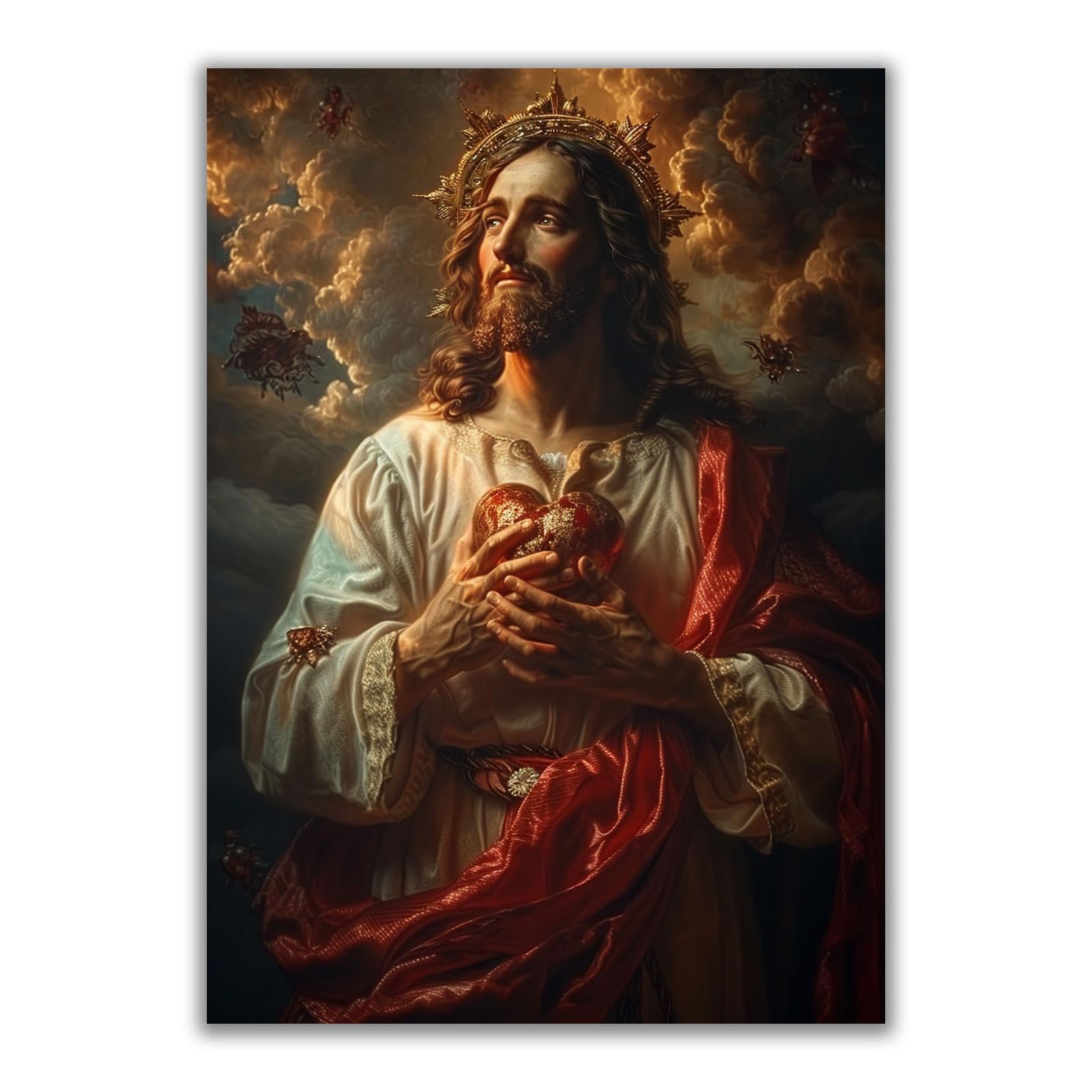 Jésus Christ image chrétienne pour remplacer les vieux cadres sombres - 8
