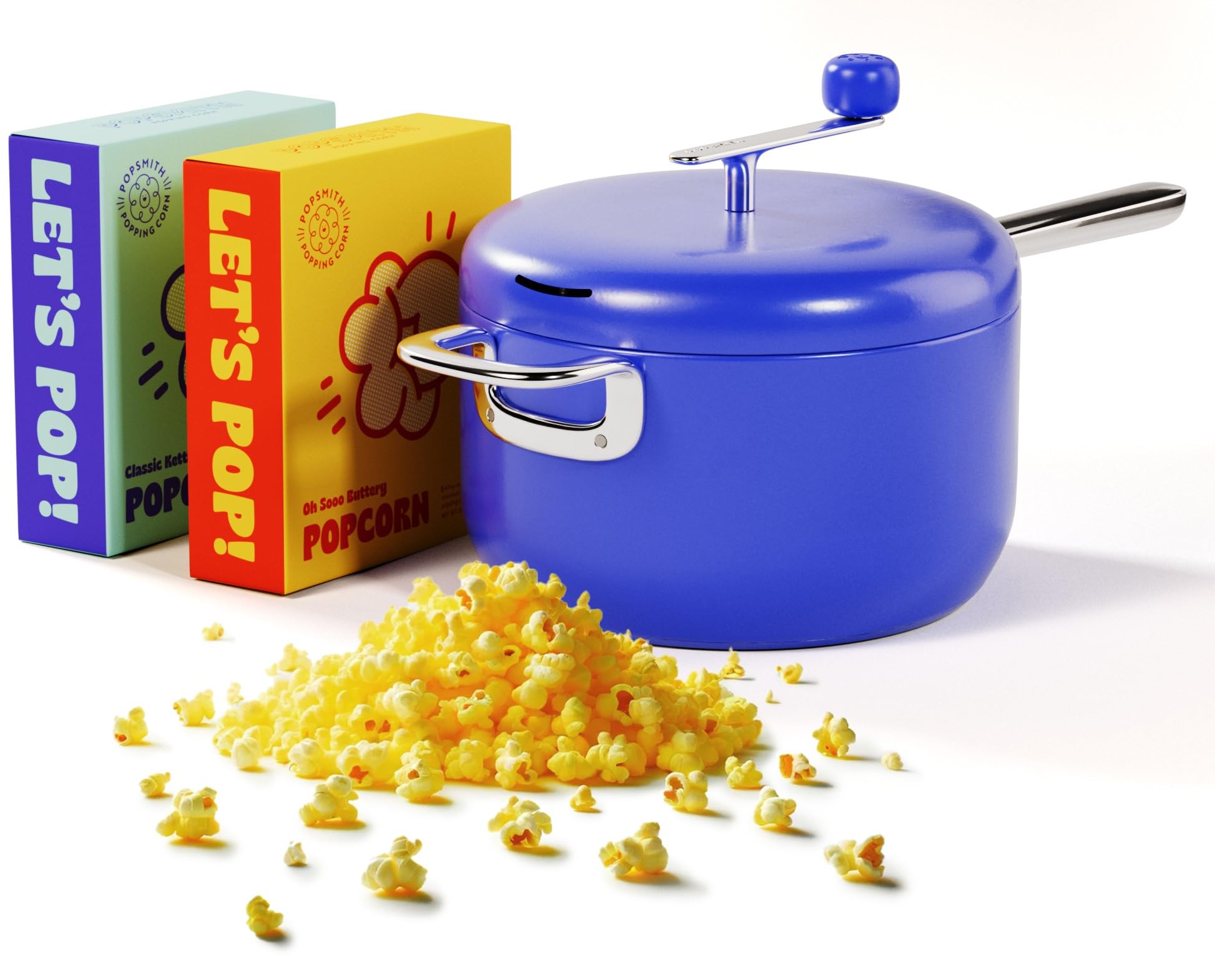 PopSmith Pop Smith The Popper jaune 6 quart cuisinière pop-corn en