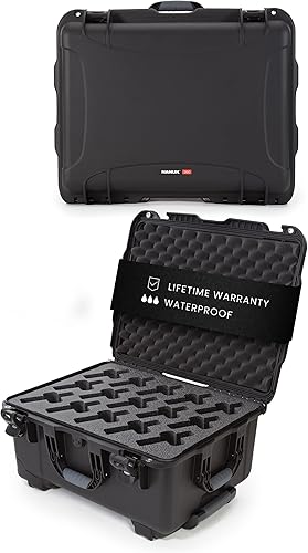 Miniatura 7 de Nanuk 910 Impermeable 2UP Classic Pistol Estuche Duro - Negro