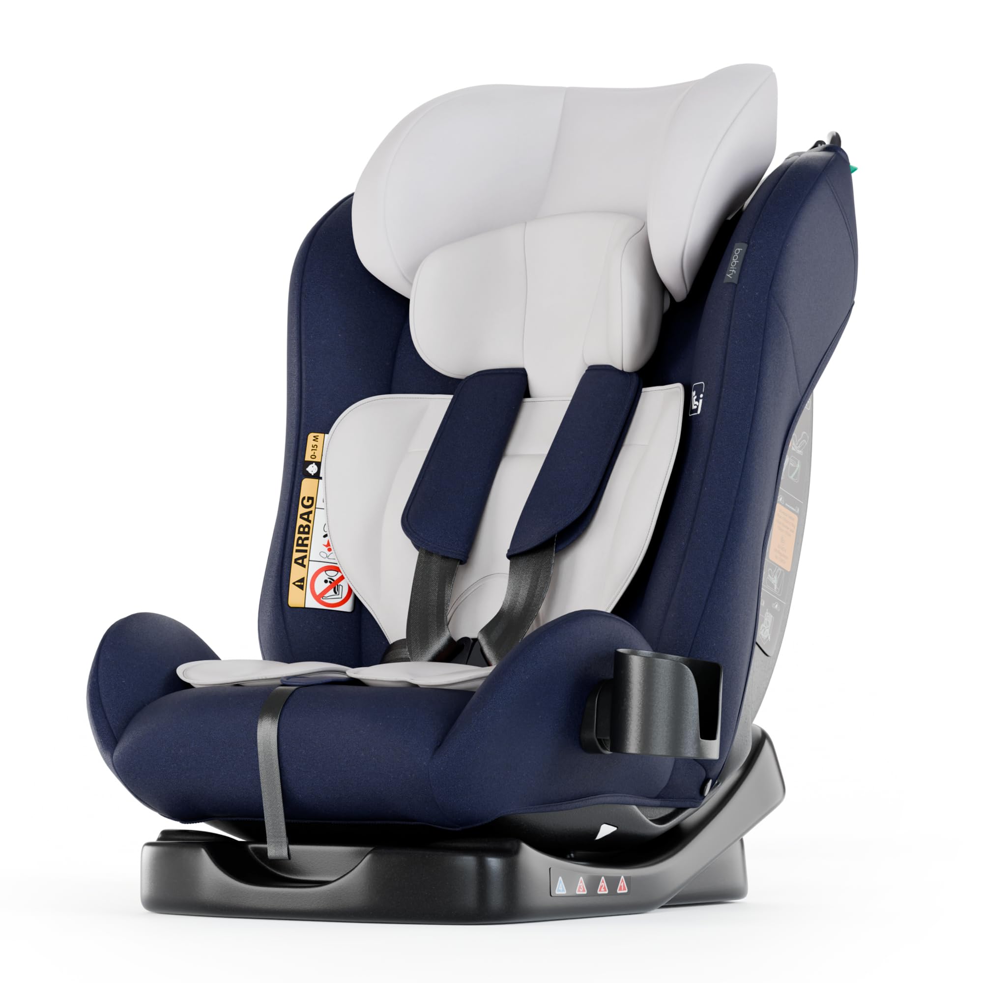 Babify Silla Coche Bebe, Sillita Coche grupo 0 1 2 3 para Niños de 40-150 cm, Asiento de Coche de Viaje Ajustable 3 en 1, Asiento de Coche Portátil Cómodo y Duradero para Bebés y Niños