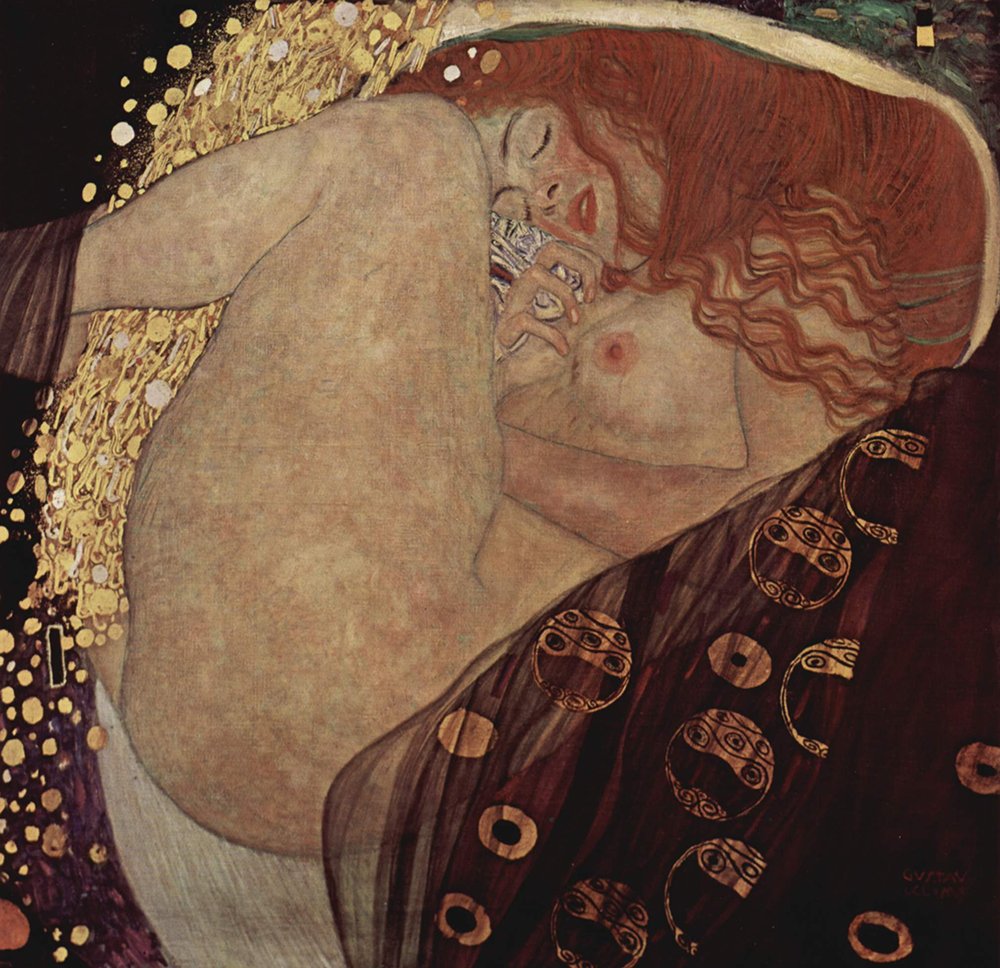 Cadre Gustav Klimt Curled haut de gamme finition semi-gloss marron