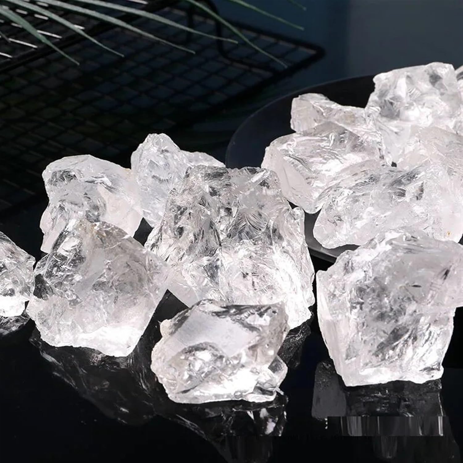 Beautiful Natural White Crystal Stone Mineral Specimen Collection Home Decoration Fish Tank Stones Ornaments (Size : 190-200g (1pack))