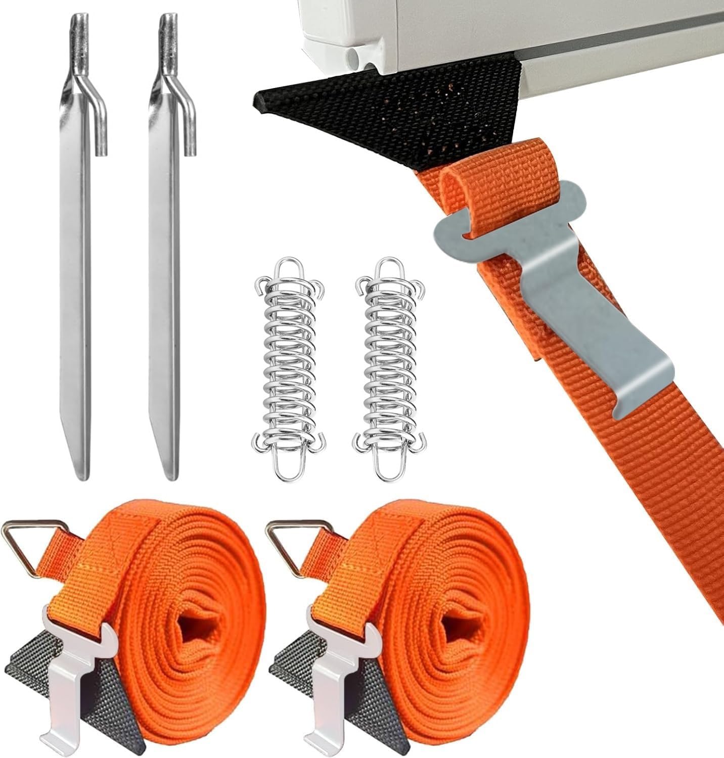 1set RV Awning Storm Band Straps Tie Down Caravan Camping Accessories for Thule Awning Windproof Fixed Strap