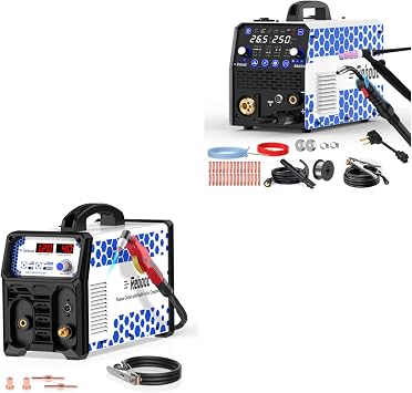 Reboot Plasma Cutter With Built In Air Compressor 40A 120V IGBT Inverter Digital Cutting Machine with 250Amp MIG Welder TIG Torch Included 120V/240V RBM2500 PRO, 8-in-1 Multiprocess Welding Machine