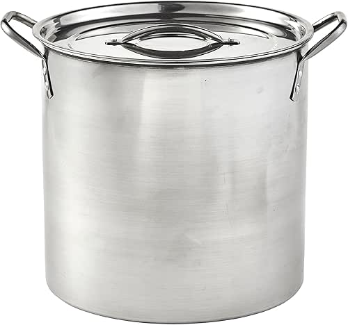 IMUSA 16 Quart Stainless Steel Stock Pot with Lid -