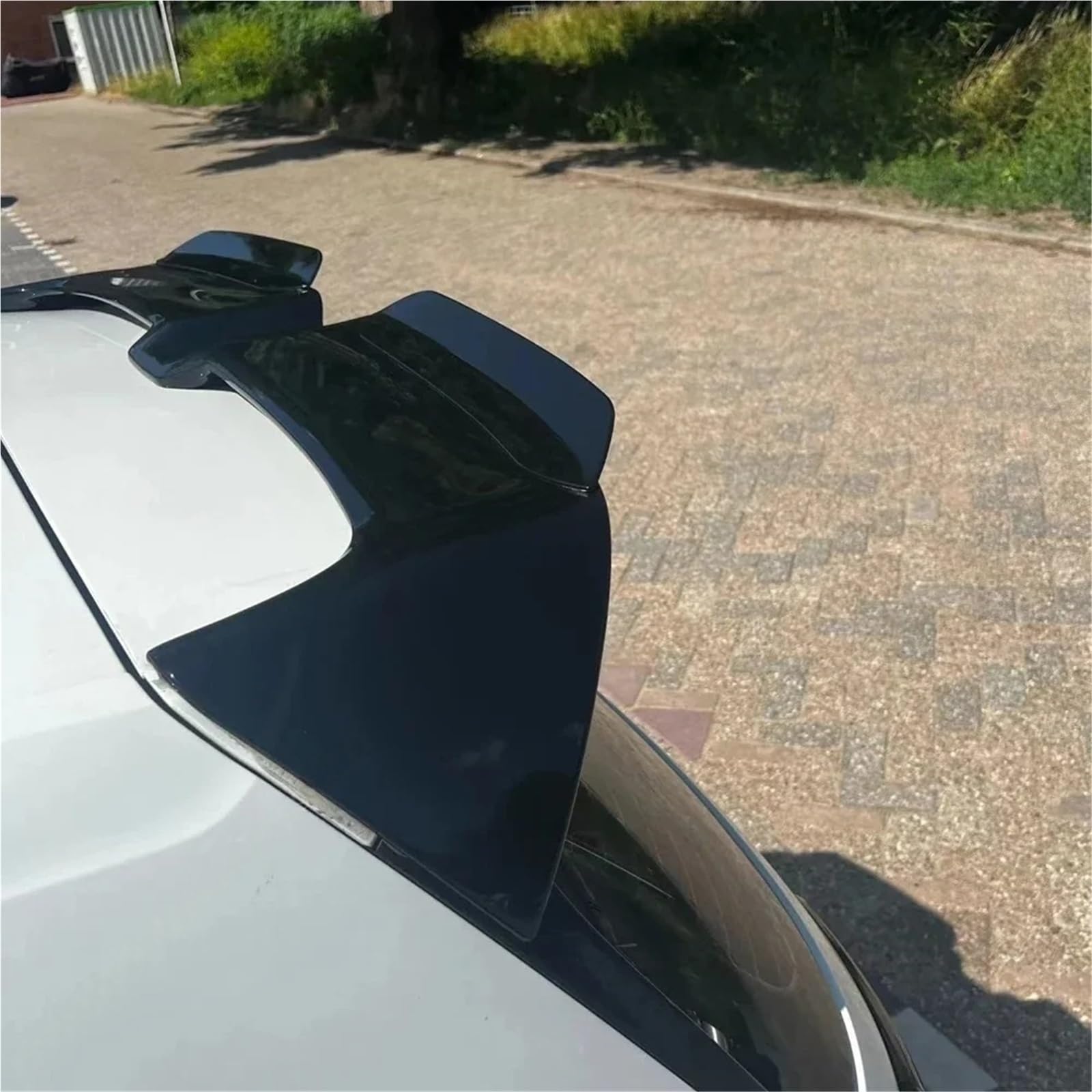 Spoiler i klapy w stylu Ottinger tylne skrzydło kompatybilne z Audi A3 S3 8V TFSI TDI 4DR Sportback 2013-2020 tylne skrzydło spojlera dachowego BodyKits Tuning(Gloss Black 1 Set)