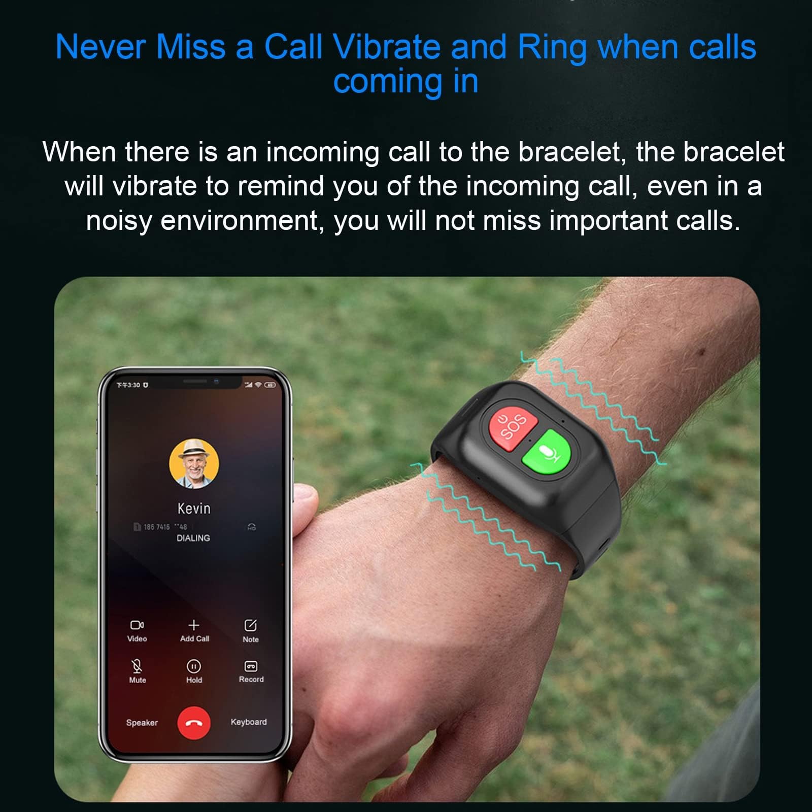 RajoNN Alarma para Ancianos Reloj Inteligente Rastreador de Ejercicios con botón de Emergencia SOS Detección de Alerta de caída y Seguimiento de ubicación GPS Impermeable Llamada de Voz 4G